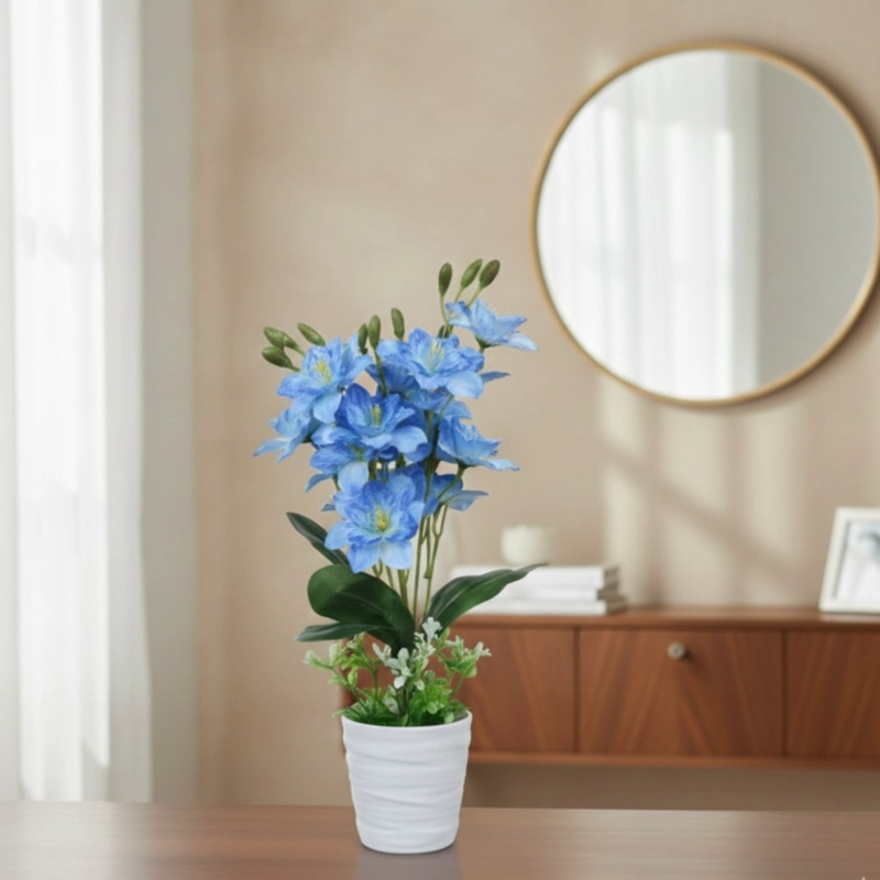 SET 2 PLANTA ARTIFICIAL ARREGLO FLORAL DECORATIVO HOGAR JHN - 8