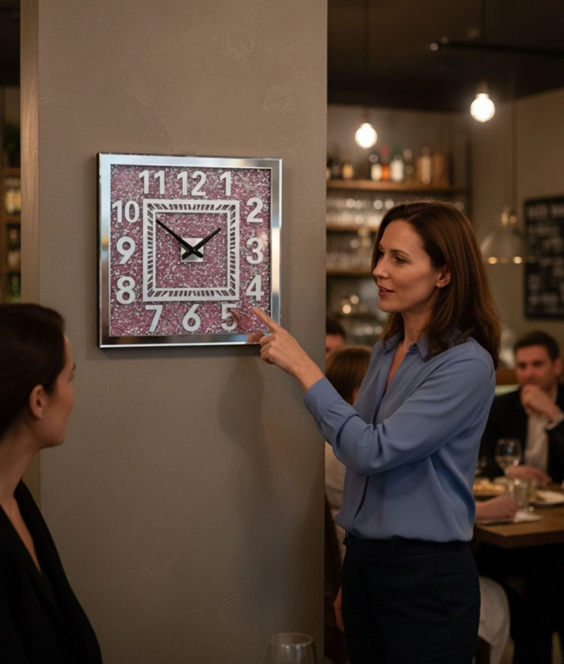 RELOJ PARED DECORATIVO DISEÑO ELEGANTE ADORNO MODERNO JHN - 5