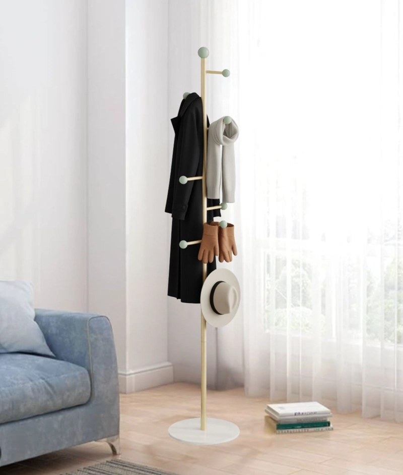 PERCHERO PIE MODERNO ORGANIZADOR DECORATIVO VERTICAL JHN - 7