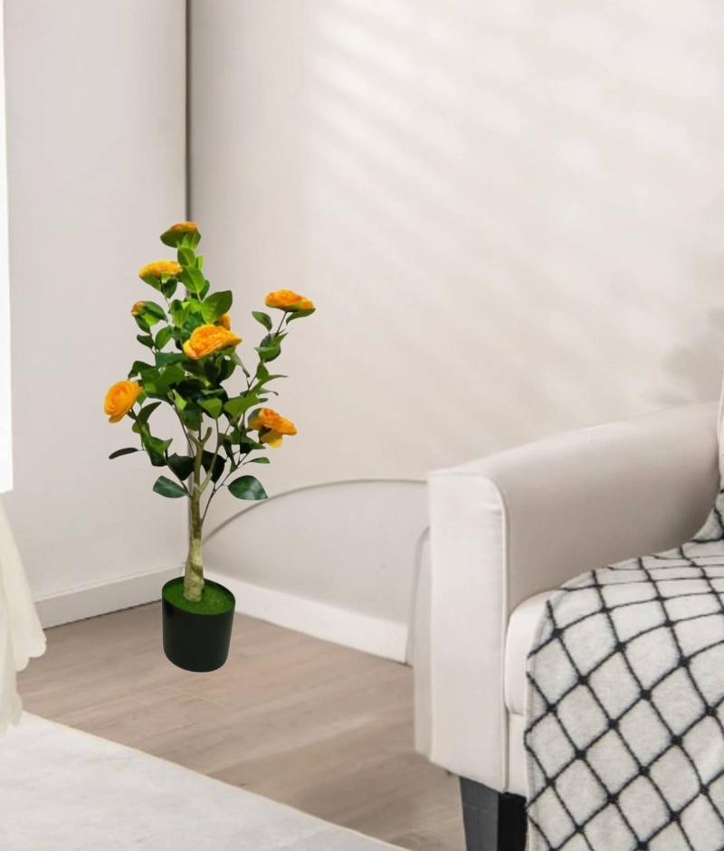 PLANTA ARTIFICIAL DECORATIVA DISEÑO FLORAL RAMIFICADO JHN - 6