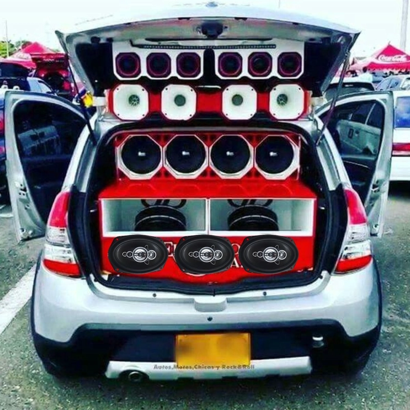 PARLANTE DE AUTO POTENCIA 800W SONIDO MUSICA VEHICULO LAU - 1