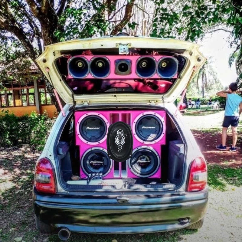 PARLANTE DE AUTO POTENCIA 800W SONIDO MUSICA VEHICULO LAU - 6