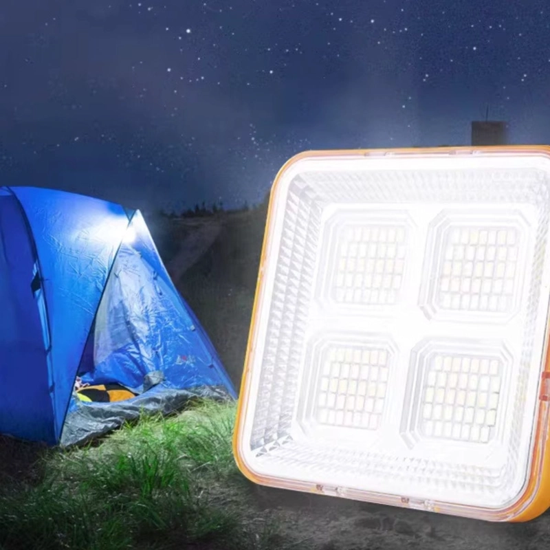 LAMPARA CON PANEL SOLAR LED PORTATIL RECARGABLE CAMPING LAU - 2