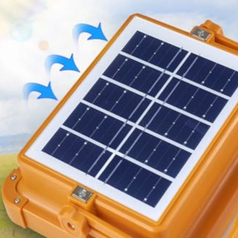 LAMPARA CON PANEL SOLAR LED PORTATIL RECARGABLE CAMPING LAU - 3