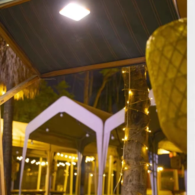 LAMPARA CON PANEL SOLAR LED PORTATIL RECARGABLE CAMPING LAU - 6