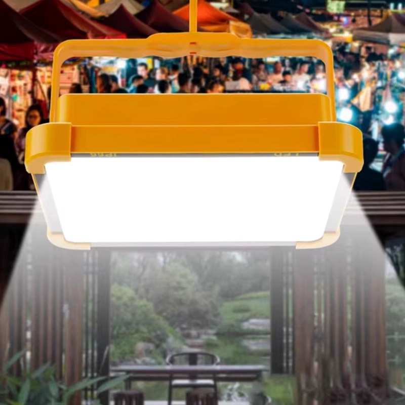 LAMPARA CON PANEL SOLAR LED PORTATIL RECARGABLE CAMPING LAU - 7