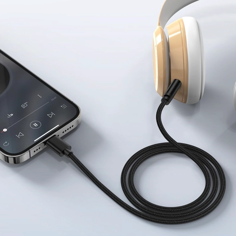 CABLE AUXILIAR DE AUDIO LIGHTNING REPRODUCTOR MUSICA LAU - 3