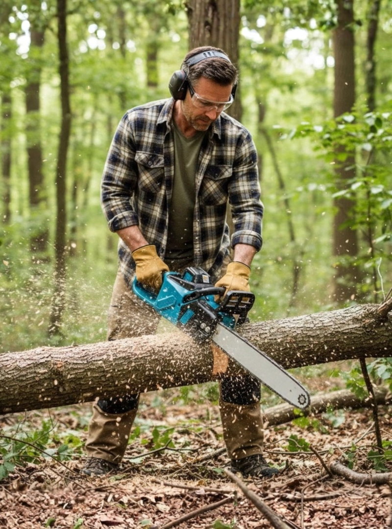 MOTOSIERRA INALAMBRICA ALTO RENDIMIENTO ERGONOMICA JHN - 4