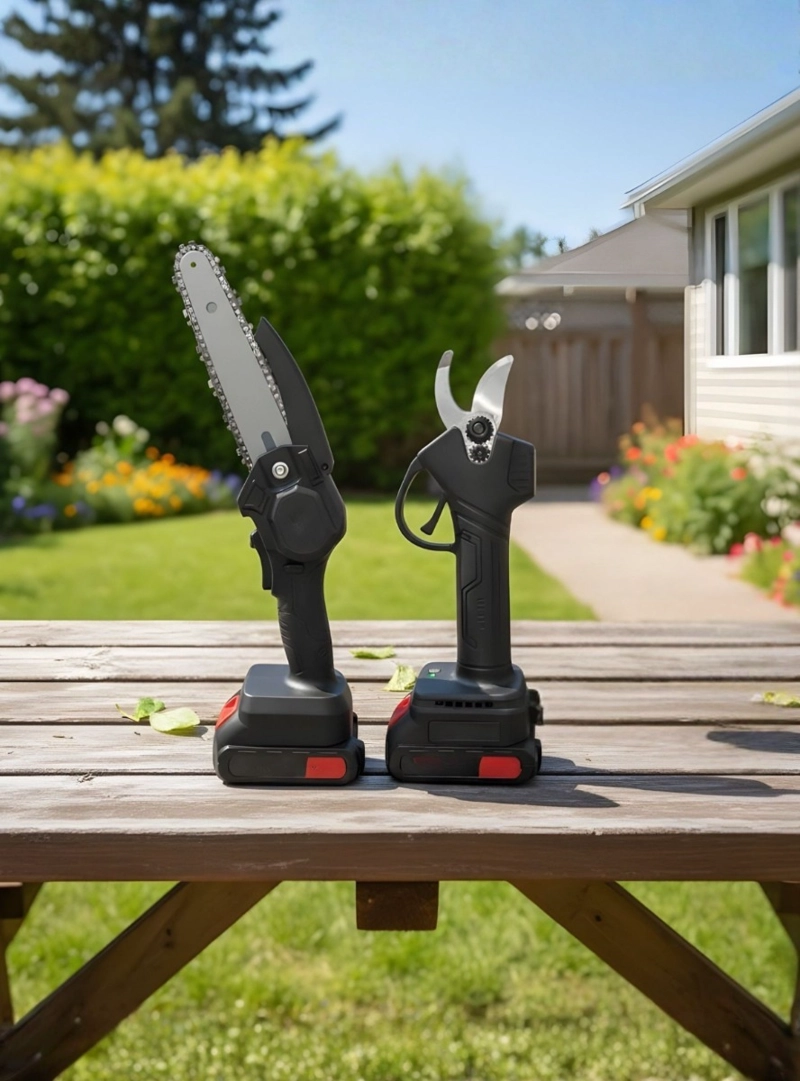 KIT JARDINERIA MINI MOTOSIERRA PEQUEÑA TIJERA PODAR JHN - 8