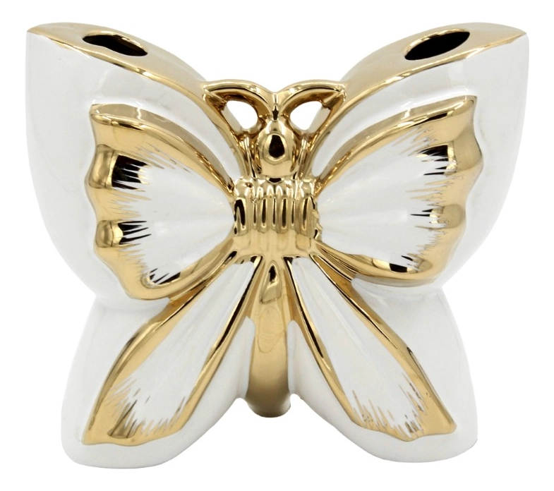 FLORERO DECORATIVO DISEÑO FIGURA MARIPOSA MODERNA JHN - 1