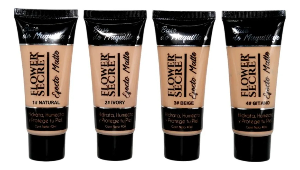 PACK 24 BASES DE MAQUILLAJE MATTE BELLEZA ROSTRO MUJER LAU - 4