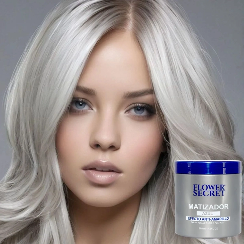SET 3 CREMA DE PEINAR MATIZADORAS AZUL 500ML BELLEZA LAU - 1