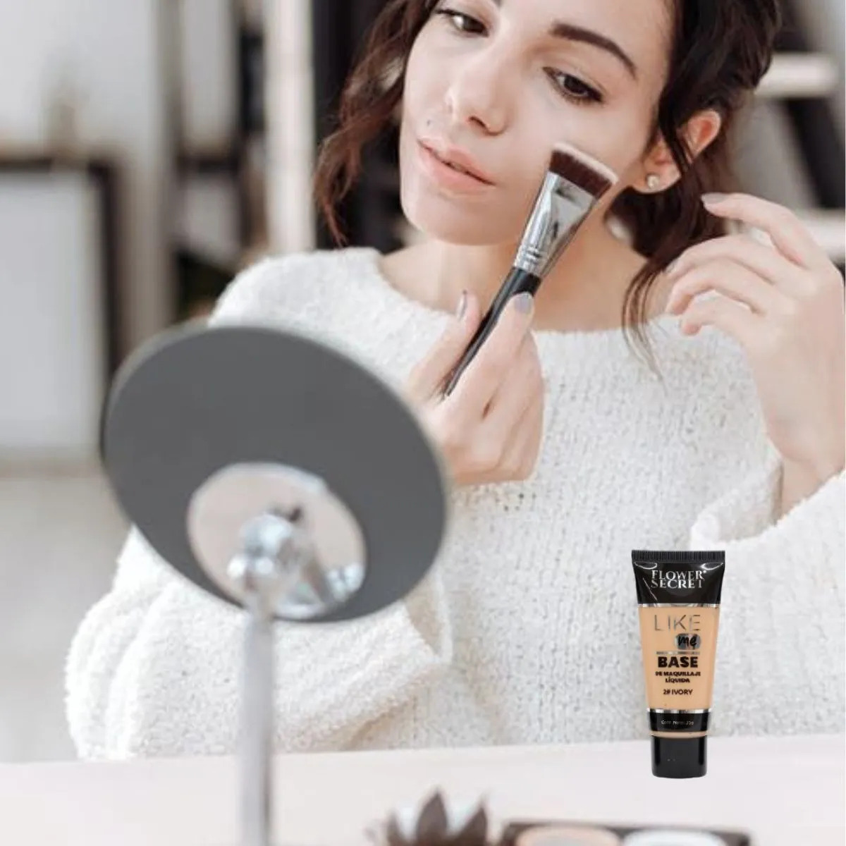 PACK 4 BASES DE MAQUILLAJE LIQUIDA LIKE ME 35G LAU - 1