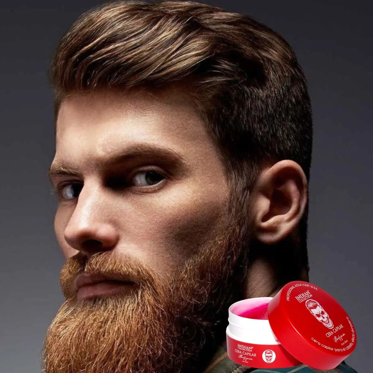 SET 2 FIJADOR CAPILAR CERA ROJO EFECTO DURADERO HOMBRES LAU - 3