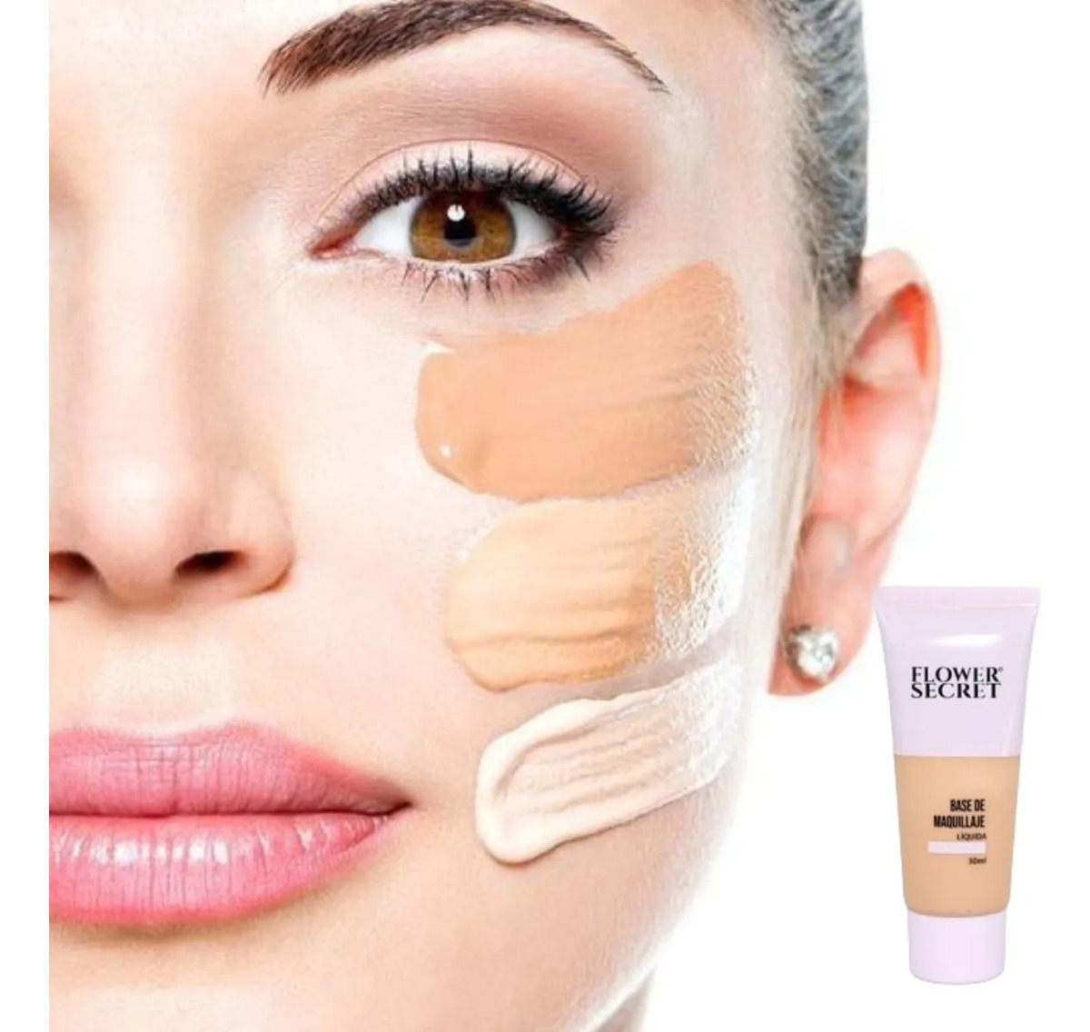 PACK 4 BASES DE MAQUILLAJE LIQUIDA COBERTURA LIGERA 30ML LAU - 6