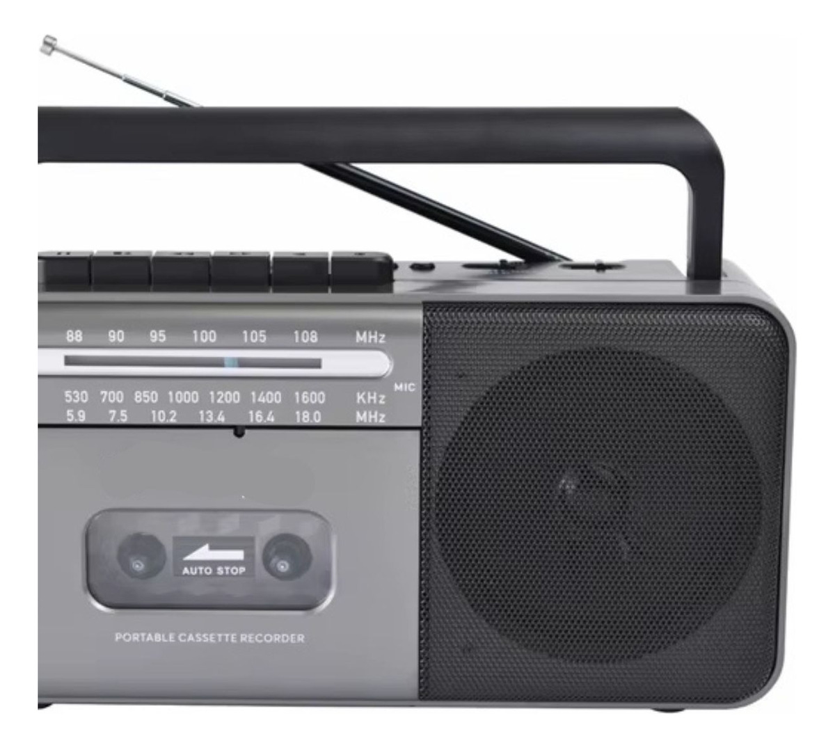 GRABADORA DE CINTA PORTATIL VINTAGE CON RADIO AM/FM LAU - 8
