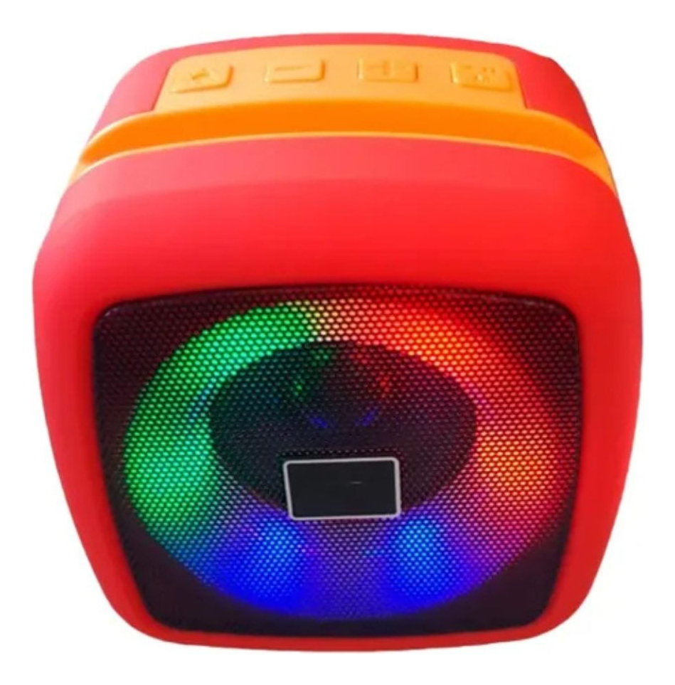 PARLANTE PORTATIL RECARGABLE CON LUCES LED 5W MUSICA LAU - 4