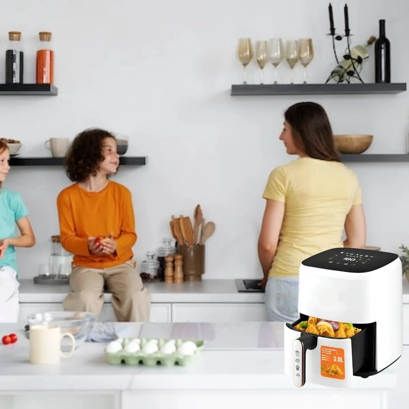FREIDORA DE AIRE DE 3L COCINA PRACTICO MULTIFUNCIONAL LAU - 6