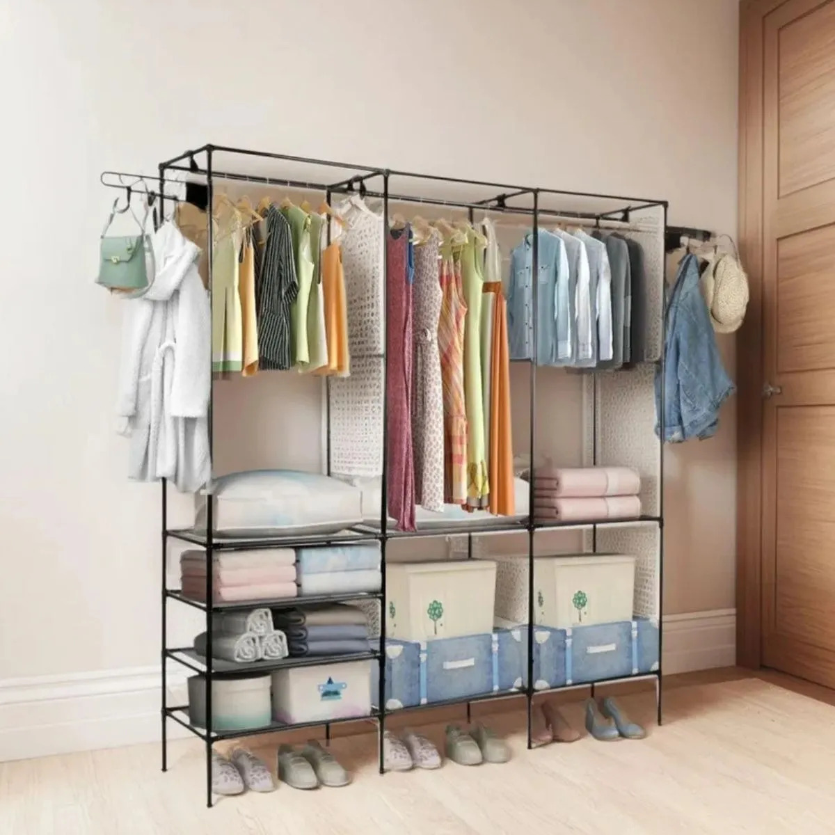 ORGANIZADOR DE ROPA VARILLAS PARA COLGAR MULTIFUNCION LAU - 1