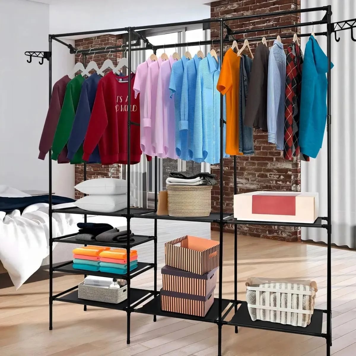 ORGANIZADOR DE ROPA VARILLAS PARA COLGAR MULTIFUNCION LAU - 8