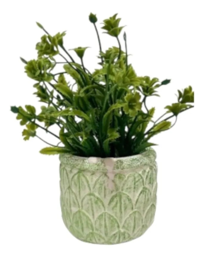 SET 2 PLANTA DECORATIVA ARTIFICIAL ADORNO BOTANICO JHN - 1