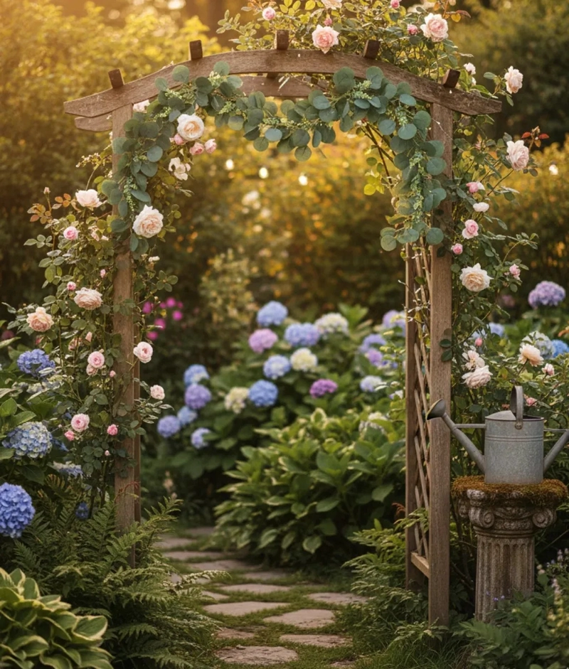 ADORNO FLORAL DECORATIVO FOLLAJE ADORNO BOTANICO JHN - 10