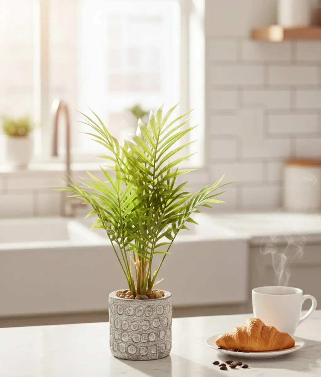 PLANTA DECORATIVA ARTIFICIAL PALMERA ADORNO BOTANICO JHN - 10