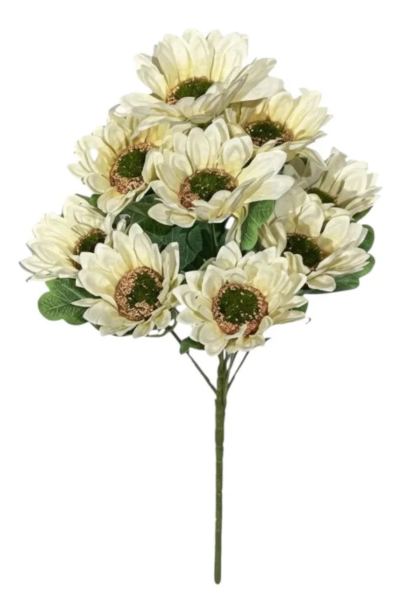 SET 2 FLORES ARTIFICIALES RAMO DECORATIVO MARGARITA JHN - 1