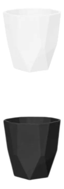SET 5 MACETERO DECORATIVO ESTILO DIAMANTE MODERNO JHN - 3