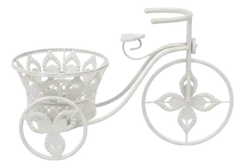 PORTA MACETA DECORATIVO DISEÑO BICICLETA VINTAGE ADORNO JHN - 3