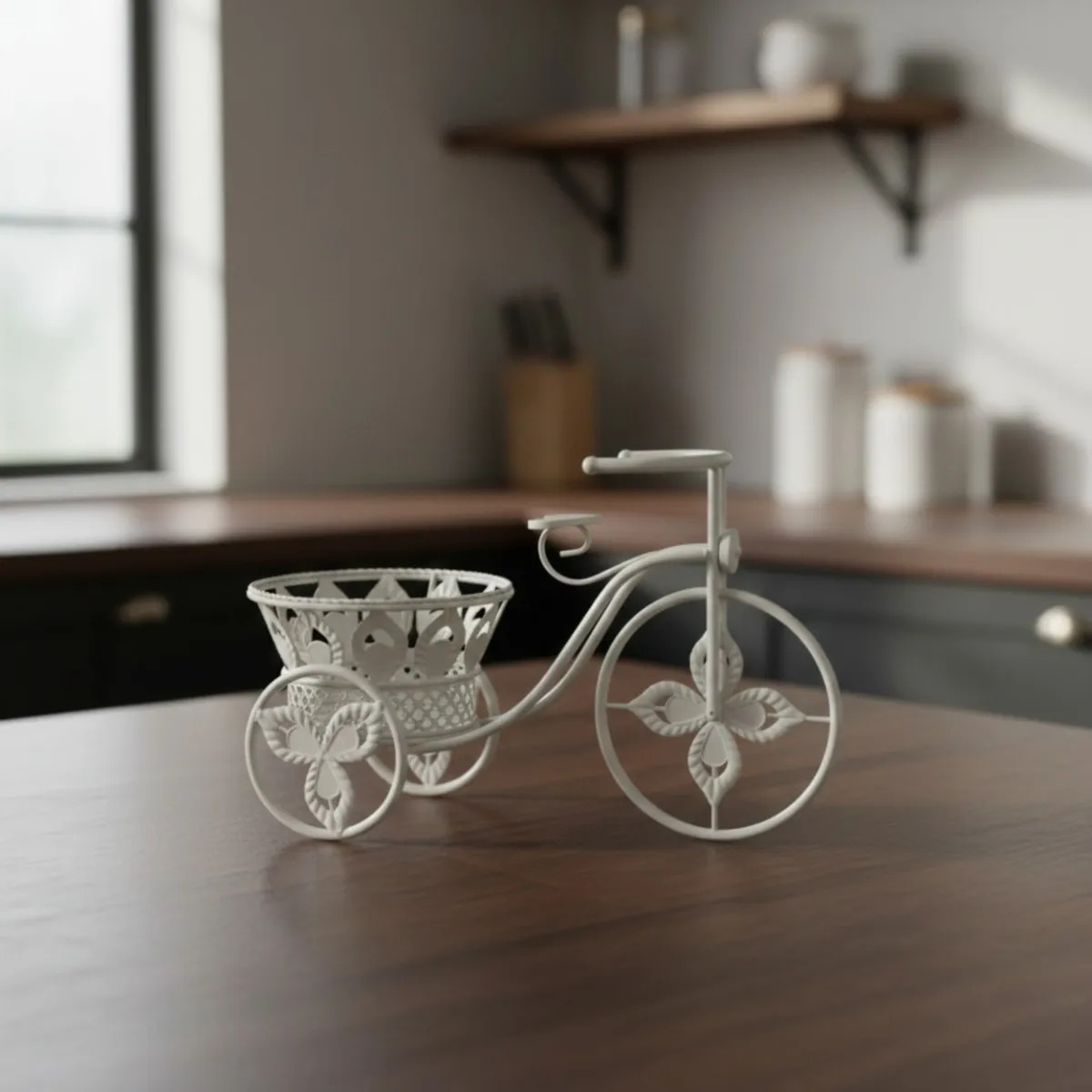PORTA MACETA DECORATIVO DISEÑO BICICLETA VINTAGE ADORNO JHN - 9