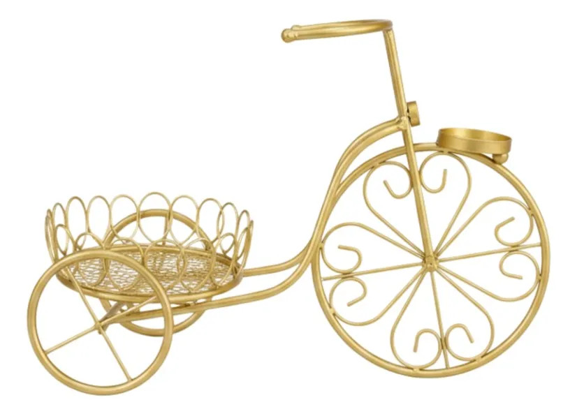 PORTA MACETA DECORATIVO BICICLETA ADORNO ESTILO CLASICO JHN - 1