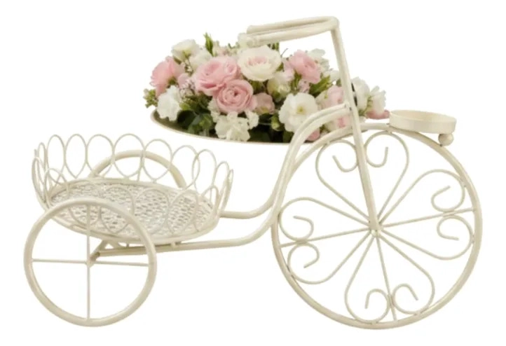 PORTA MACETA DECORATIVO BICICLETA ADORNO ESTILO CLASICO JHN - 3