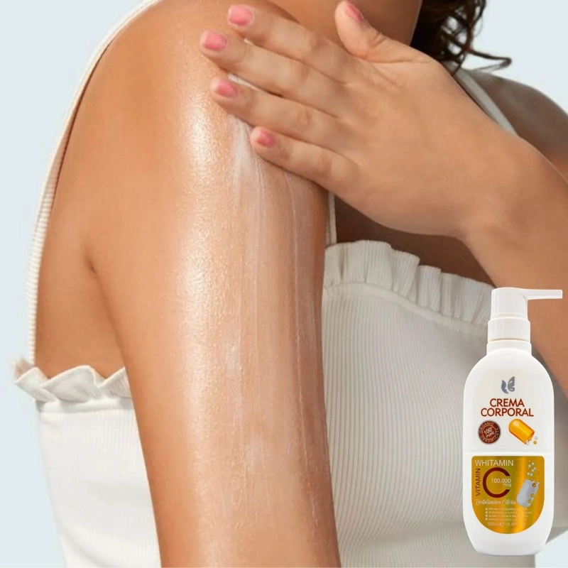 SET 2 CREMAS CORPORAL VITAMINA C HIDRATA TODO TIPO PIEL LAU - 4
