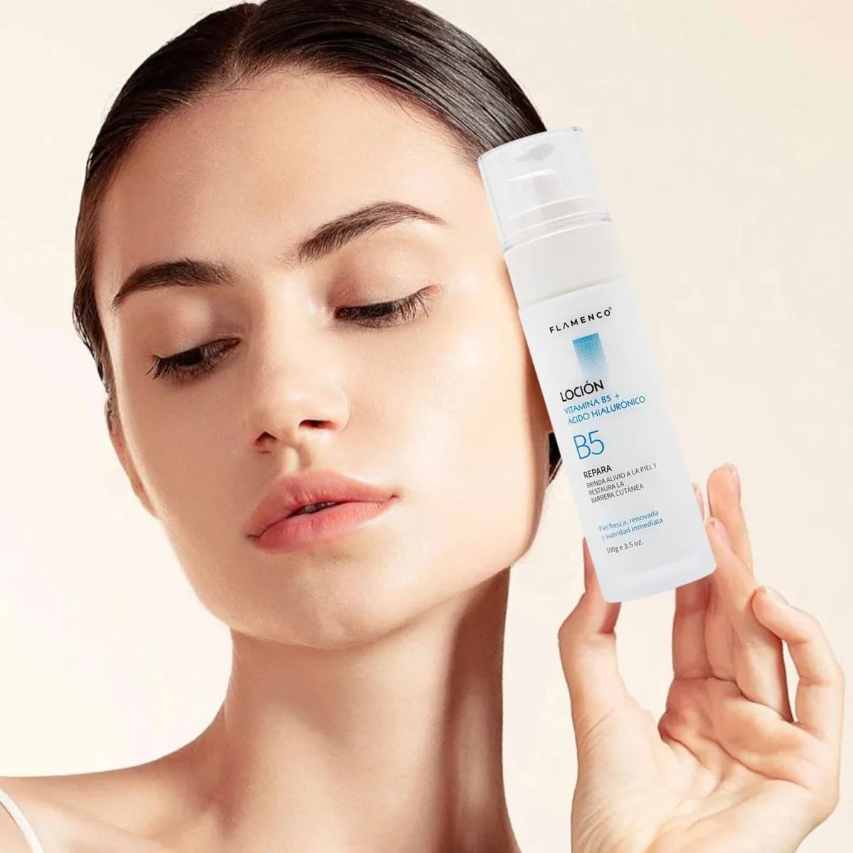 LOCION FACIAL VITAMINA B5 CON ACIDO HIALURONICO BELLEZA LAU - 1