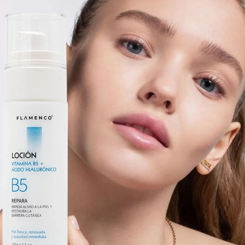 LOCION FACIAL VITAMINA B5 CON ACIDO HIALURONICO BELLEZA LAU - 5