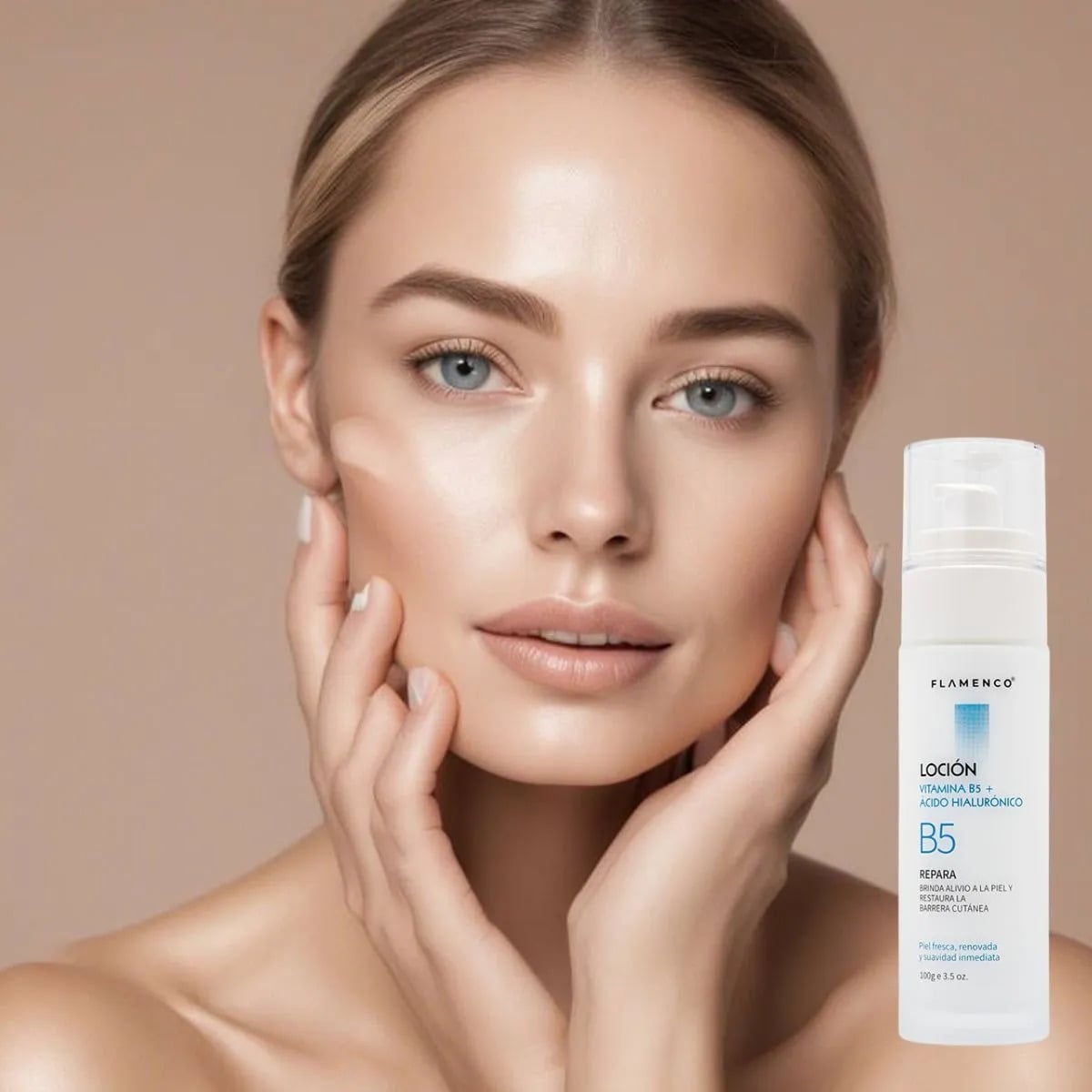LOCION FACIAL VITAMINA B5 CON ACIDO HIALURONICO BELLEZA LAU - 9