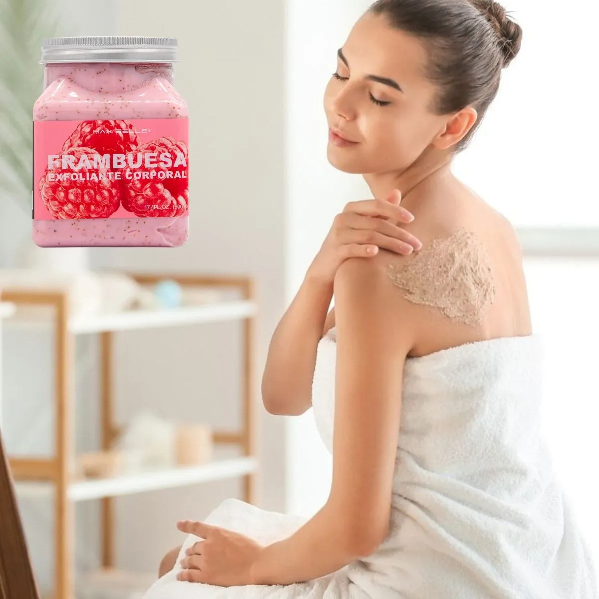 SET 2 EXFOLIANTES CORPORAL FRAMBUESA TODO TIPO DE PIEL  LAU - 6