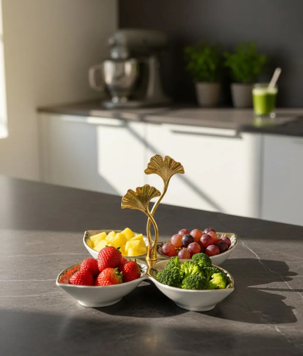 BANDEJA DECORATIVA SERVIR DISEÑO ORNAMENTAL HOGAR JHN - 2