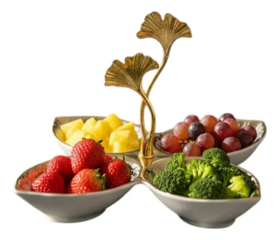 BANDEJA DECORATIVA SERVIR DISEÑO ORNAMENTAL HOGAR JHN - 3