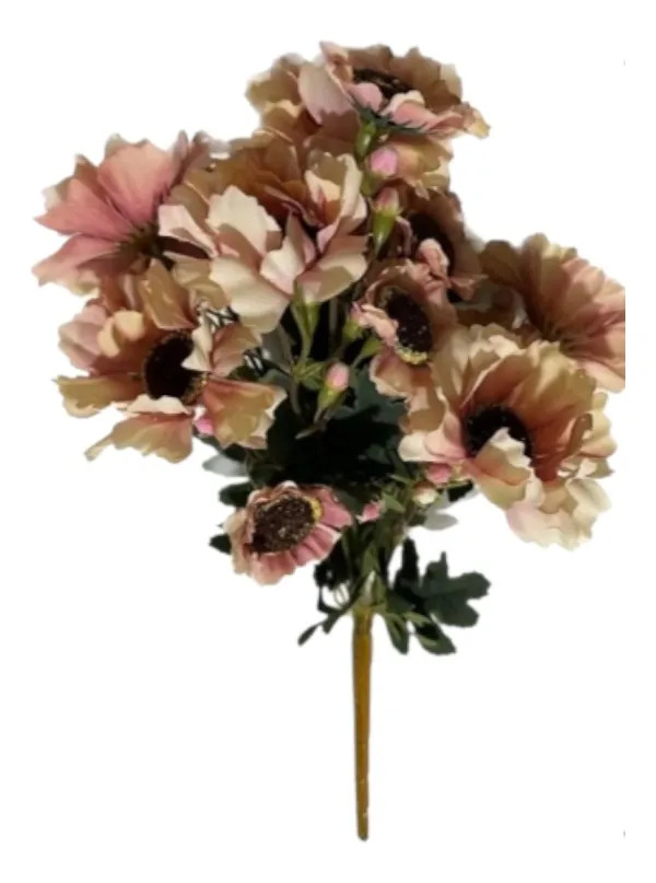 SET 2 RAMO DECORATIVO FLORES ARTIFICIALES BELLEZA ADORNO JHN - 1