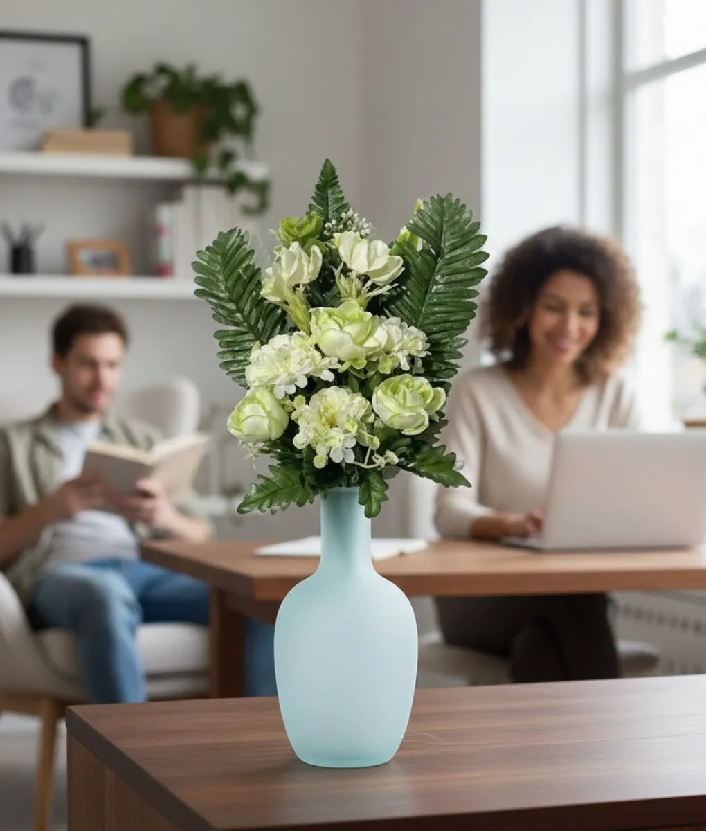 SET 2 RAMO FLORAL ARTIFICIAL ELEGANCIA HOGAR DECORATIVO JHN - 5