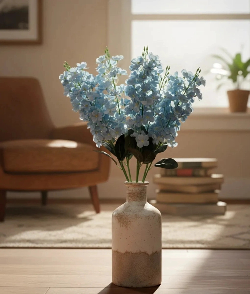 SET 2 RAMO ELEGANTE ARTIFICIAL FLORES DECORATIVAS ADORNO JHN - 9