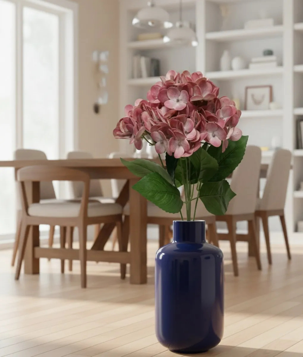 RAMO DECORATIVO ARTIFICIAL HORTENSIAS ADORNO FLORAL JHN - 2