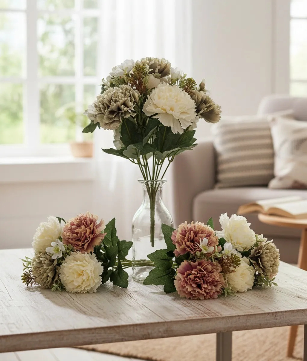 RAMO FLORAL DECORATIVO ARREGLO ARTIFICIAL SILVESTRE JHN - 10