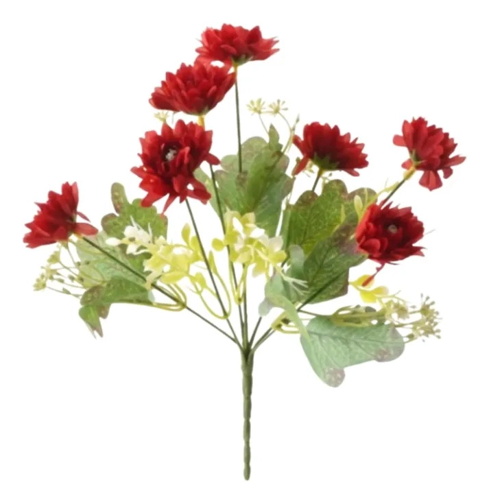 SET 4 RAMO FLORAL SILVESTRE ARTIFICIAL ESTILO NATURAL JHN - 1