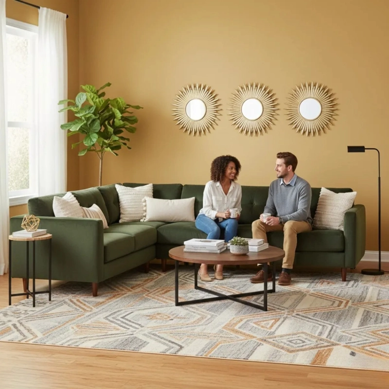 SET 3 ESPEJO DECORATIVO PARED DISEÑO AURA RADIANTE JHN - 4