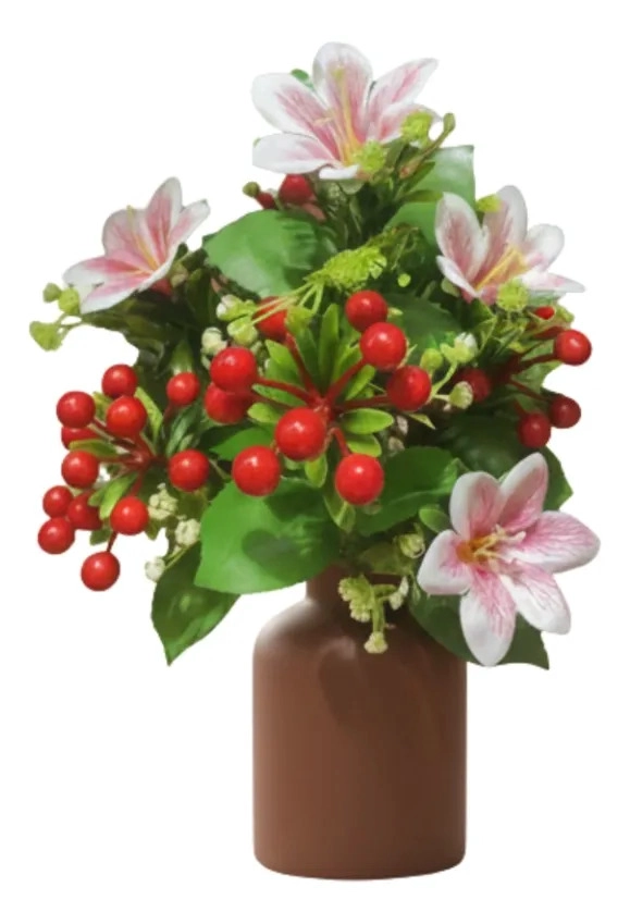SET 2 RAMO ARTIFICIAL MIXTO ARMONIA FLORAL SILVESTRE JHN - 3