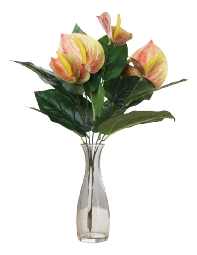 RAMO FLORAL ARTIFICIAL ANTHURIUM ADORNO DECORATIVO JHN - 3