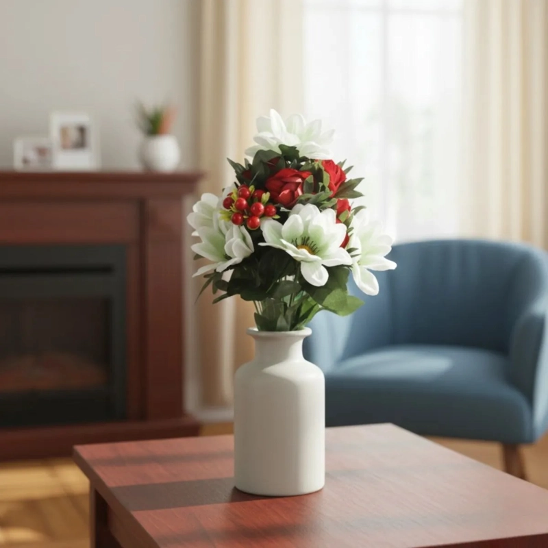 RAMO FLORAL ARTIFICIAL FRUTOS SILVESTRES DECORATIVO JHN - 2